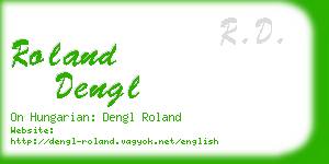 roland dengl business card
